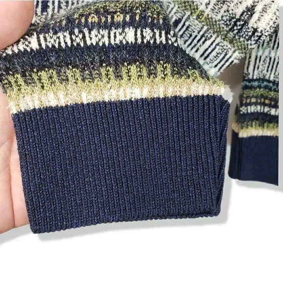 VTG Tricots St Raphael Men Sweater L Textured USA Gorp Preppy Eclectic Grandpa